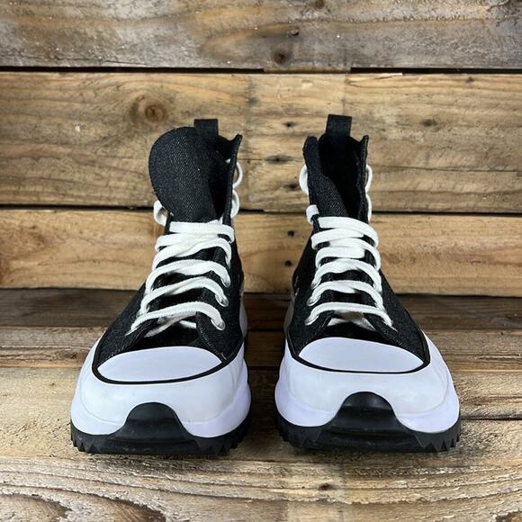 Converse You Custom Chuck Taylor All Star Run Star Hike Hi Platform - Black - 10 - Picture 2 of 12
